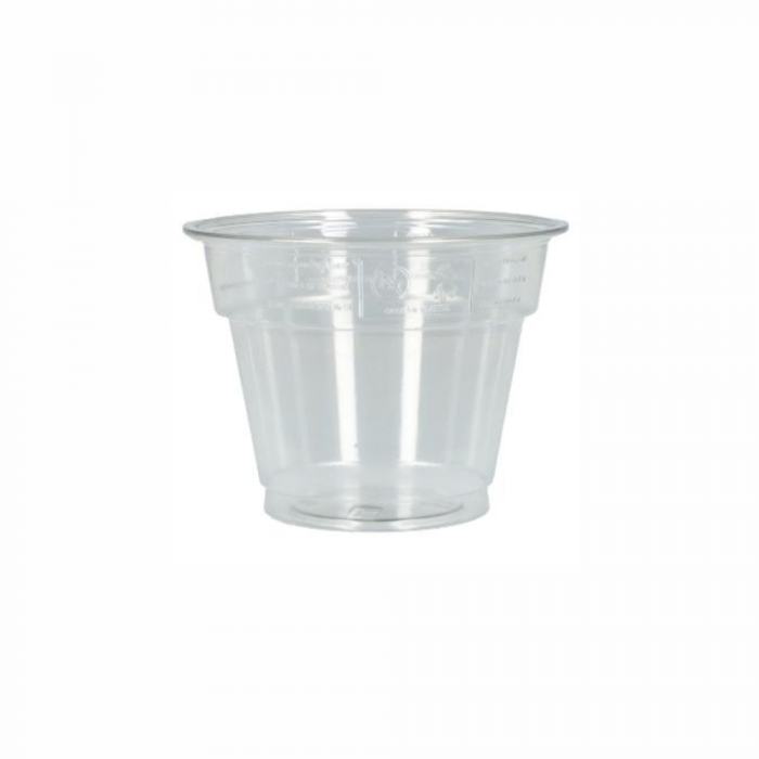 Getränkebecher geeicht 225ml rPET transparent Ø9,5cm
